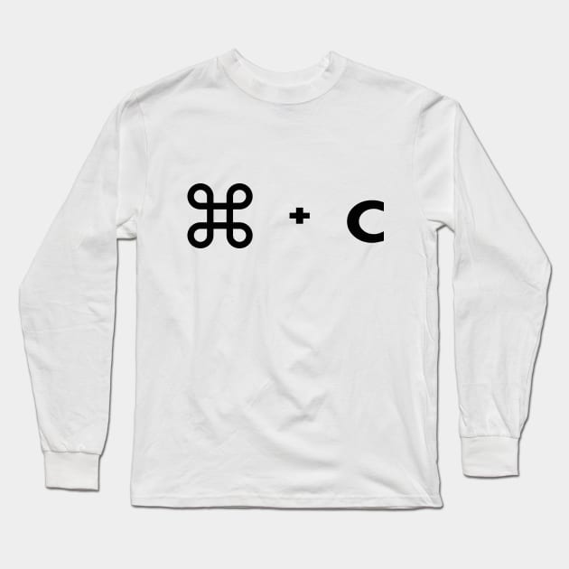 Command c copy Long Sleeve T-Shirt by AwesomMT